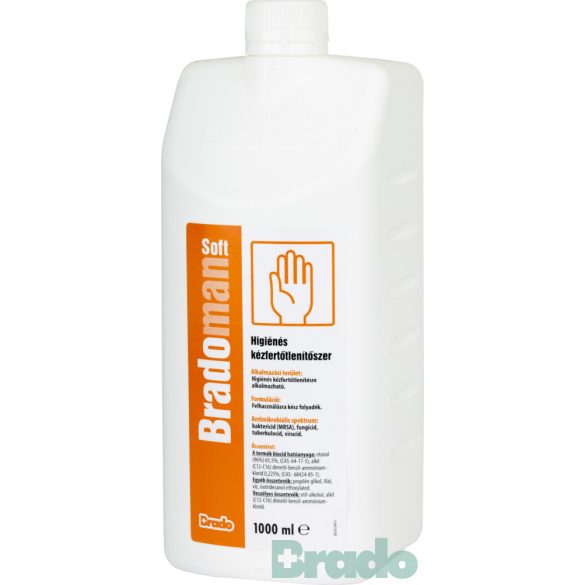 Bradoman soft higiénés kézfertőtlenítő szer 1000 ml 